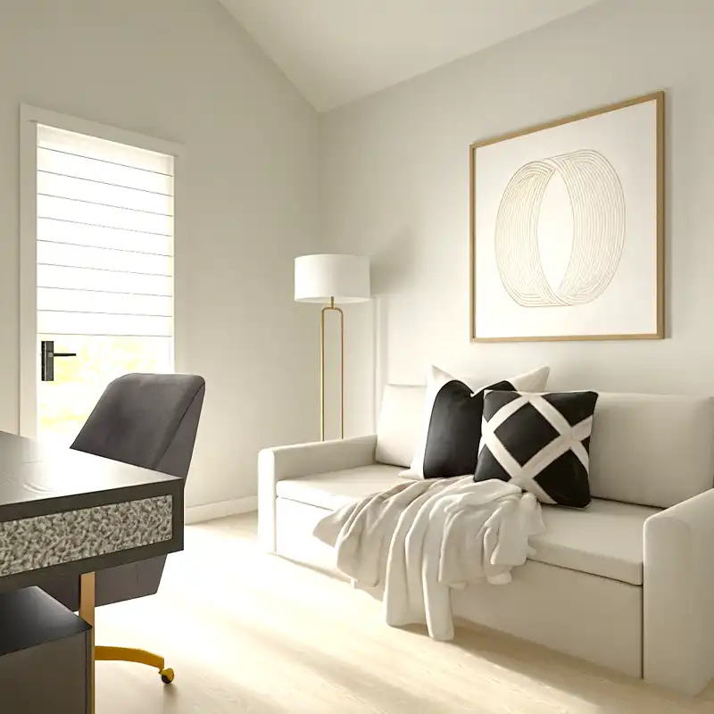 Glam Office Design by Havenly Interior Designer Ashley