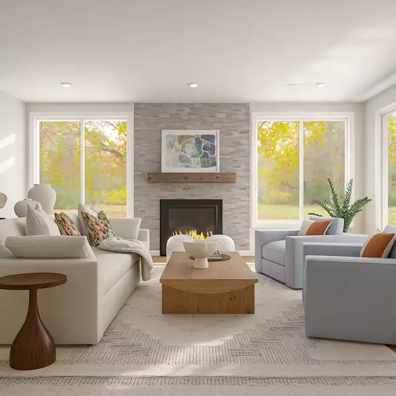 Modern, Classic, Coastal, Glam, California Cool Living Room Design by Havenly Interior Designer Toussaint