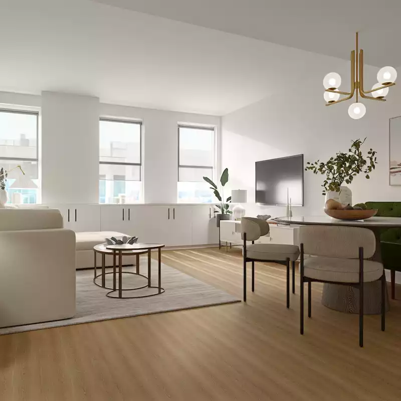 Contemporary, Glam Living Room Design by Havenly Interior Designer Angie