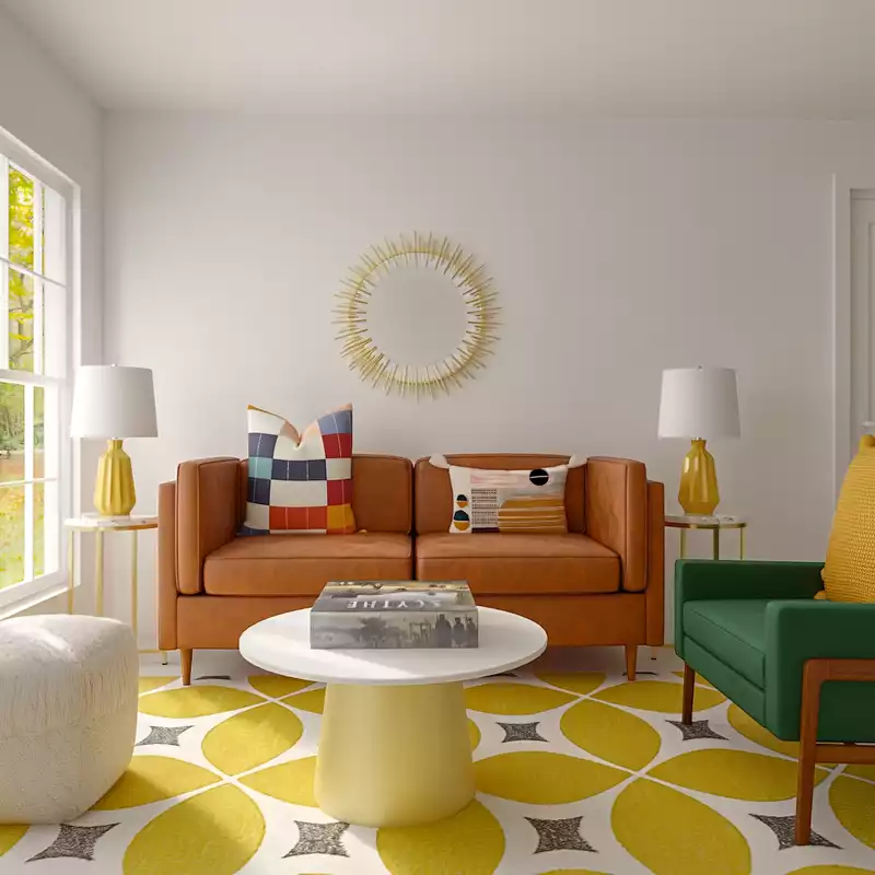 Contemporary, Classic, Eclectic Living Room Design by Havenly Interior Designer Rutu