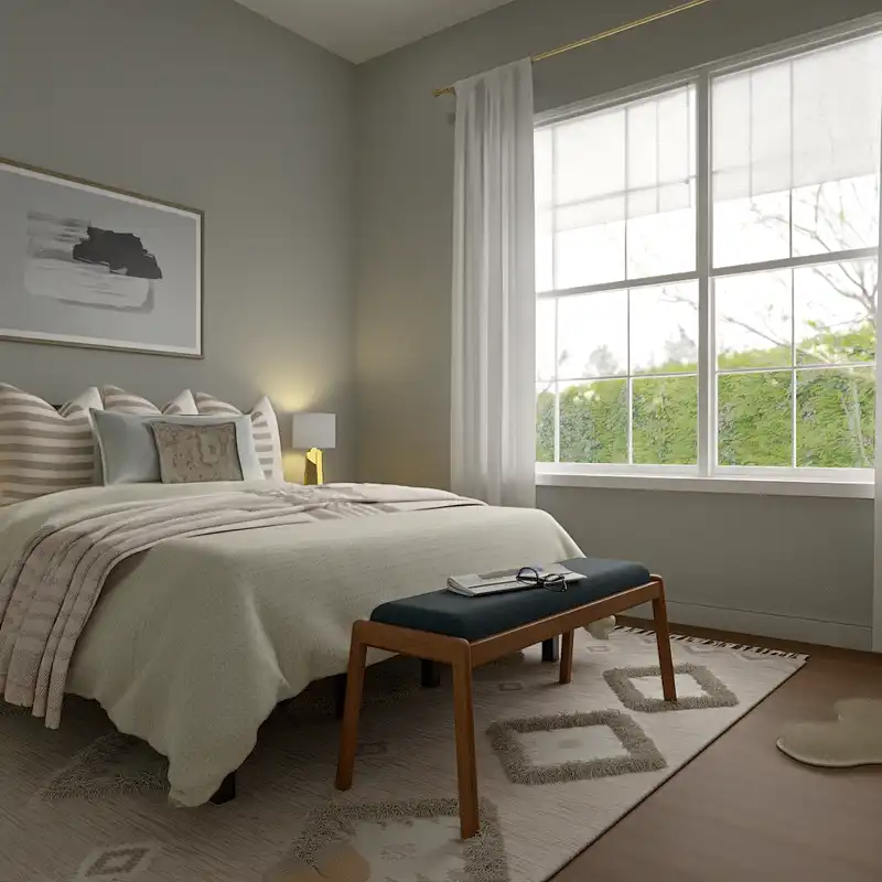 Transitional, Minimal, Classic Contemporary Bedroom Design by Havenly Interior Designer Sana