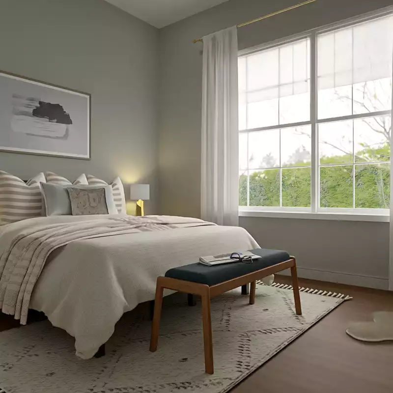 Transitional, Minimal, Classic Contemporary Bedroom Design by Havenly Interior Designer Sana