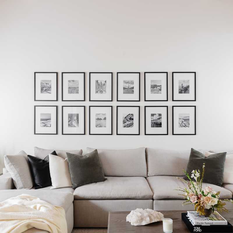 Modern, Glam, Minimal Living Room Design by Havenly Interior Designer Stacy