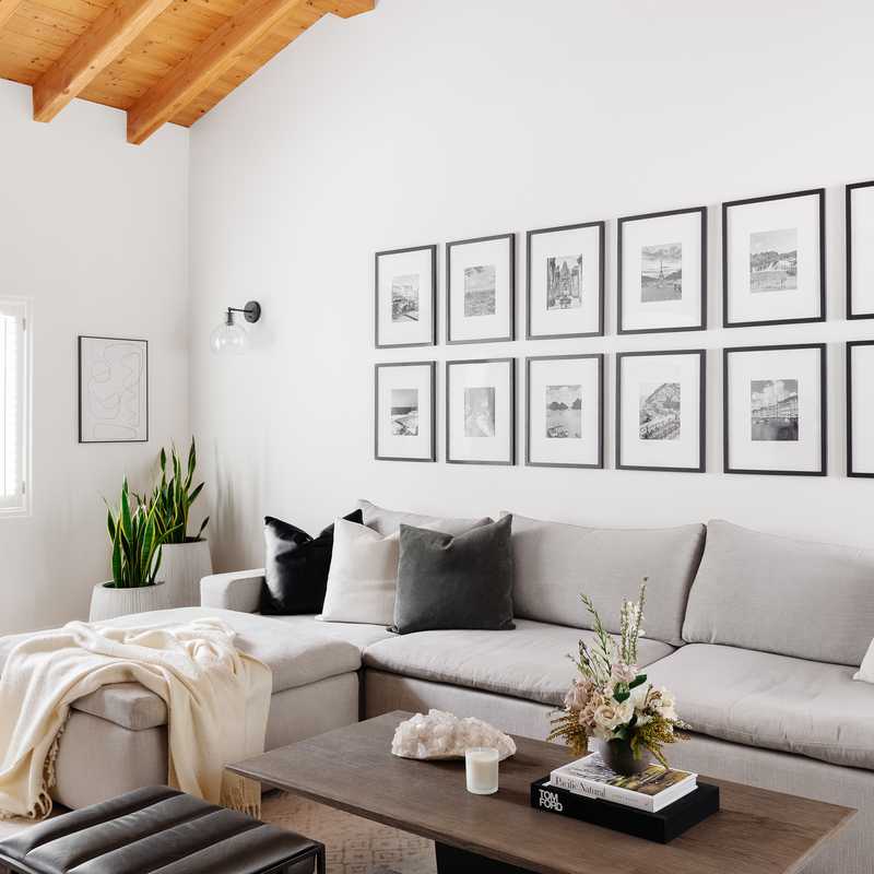 Modern, Glam, Minimal Living Room Design by Havenly Interior Designer Stacy
