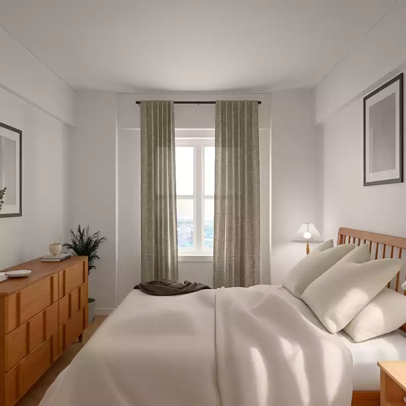 Midcentury Modern, Scandinavian Bedroom Design by Havenly Interior Designer Hazel
