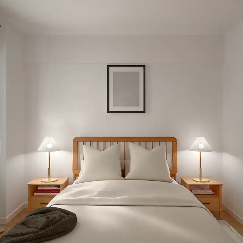 Midcentury Modern, Scandinavian Bedroom Design by Havenly Interior Designer Hazel