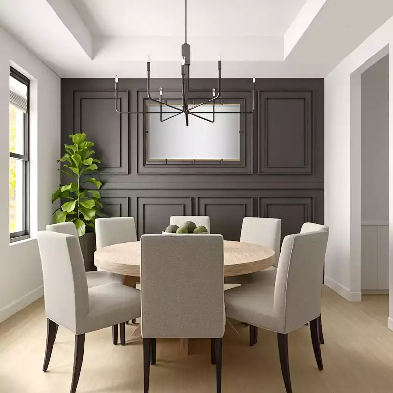 Contemporary, Modern Dining Room Design by Havenly Interior Designer Luciana