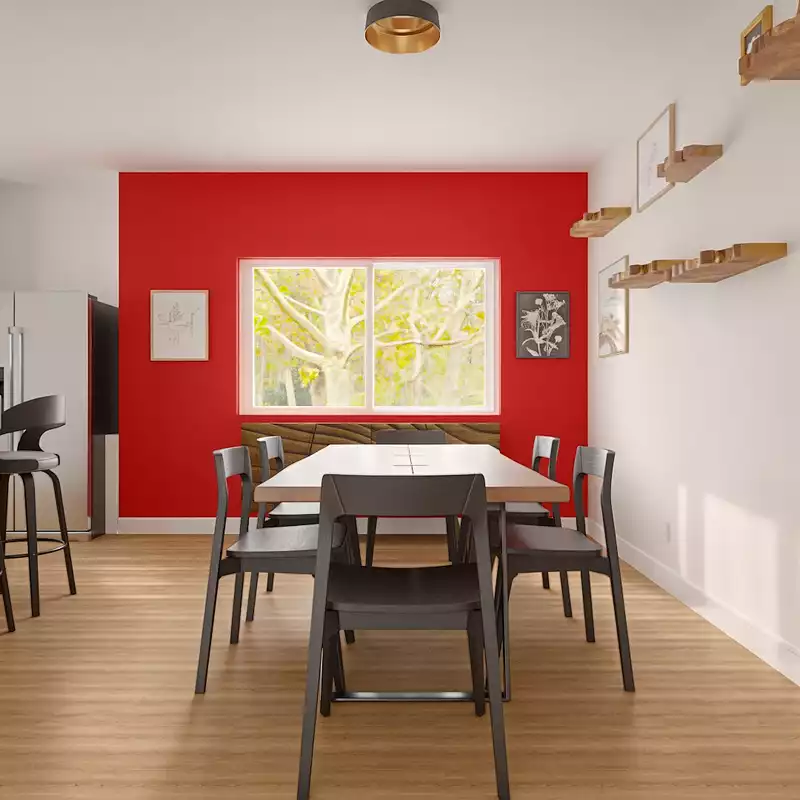 Classic, Rustic, Warm Transitional Dining Room Design by Havenly Interior Designer Annaliese