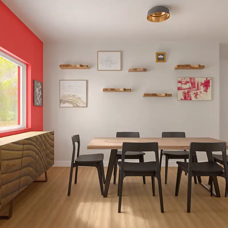 Classic, Rustic, Warm Transitional Dining Room Design by Havenly Interior Designer Annaliese