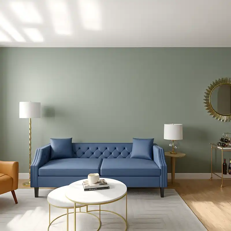 Glam Living Room Design by Havenly Interior Designer Hazel