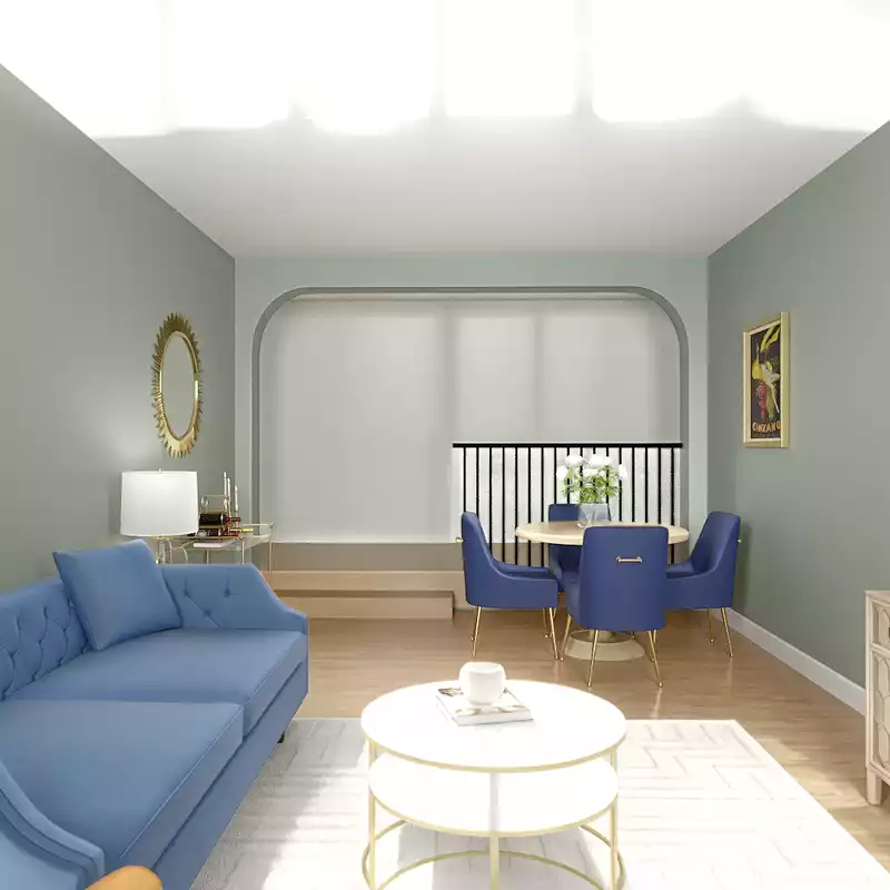 Glam Living Room Design by Havenly Interior Designer Hazel