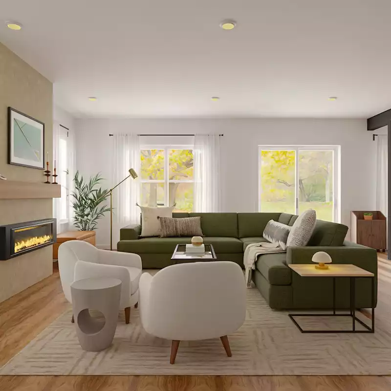 Modern, Bohemian Living Room Design by Havenly Interior Designer Tommye