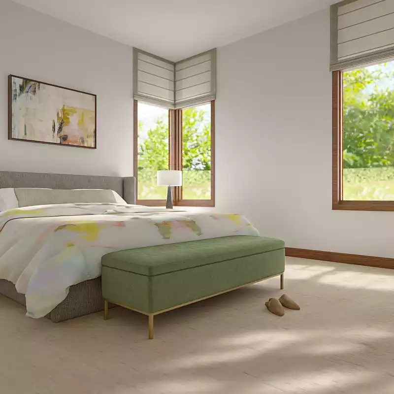Midcentury Modern Bedroom Design by Havenly Interior Designer Florencia