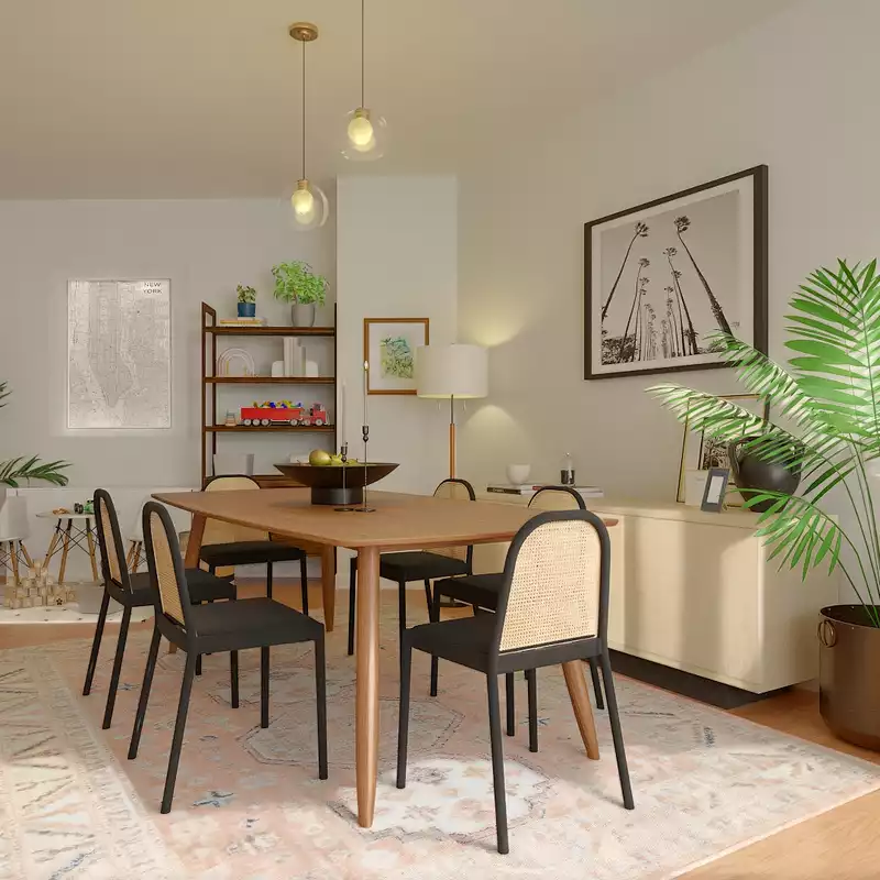 Contemporary, Modern, Transitional, Scandinavian, Inspired Modern Dining Room Design by Havenly Interior Designer Daniella