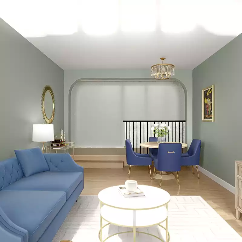 Glam Living Room Design by Havenly Interior Designer Hazel