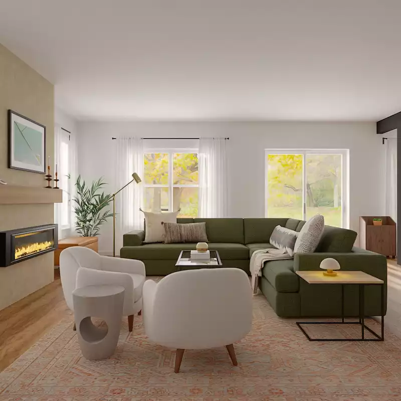 Modern, Bohemian Living Room Design by Havenly Interior Designer Tommye