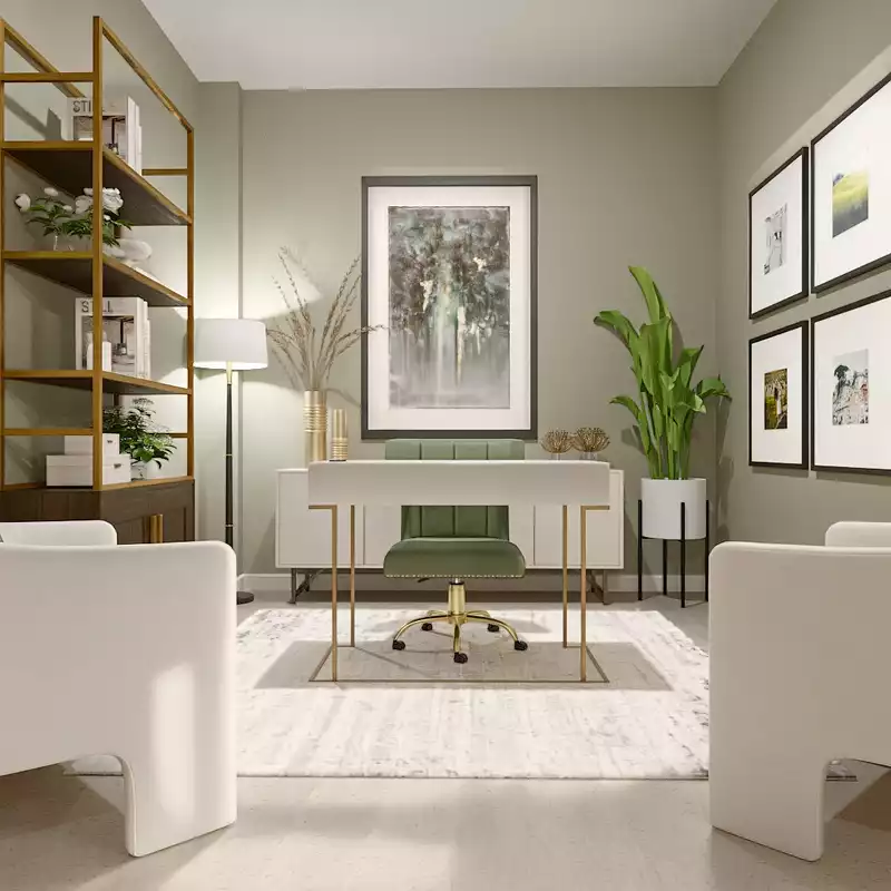 Office Design by Havenly Interior Designer Amber