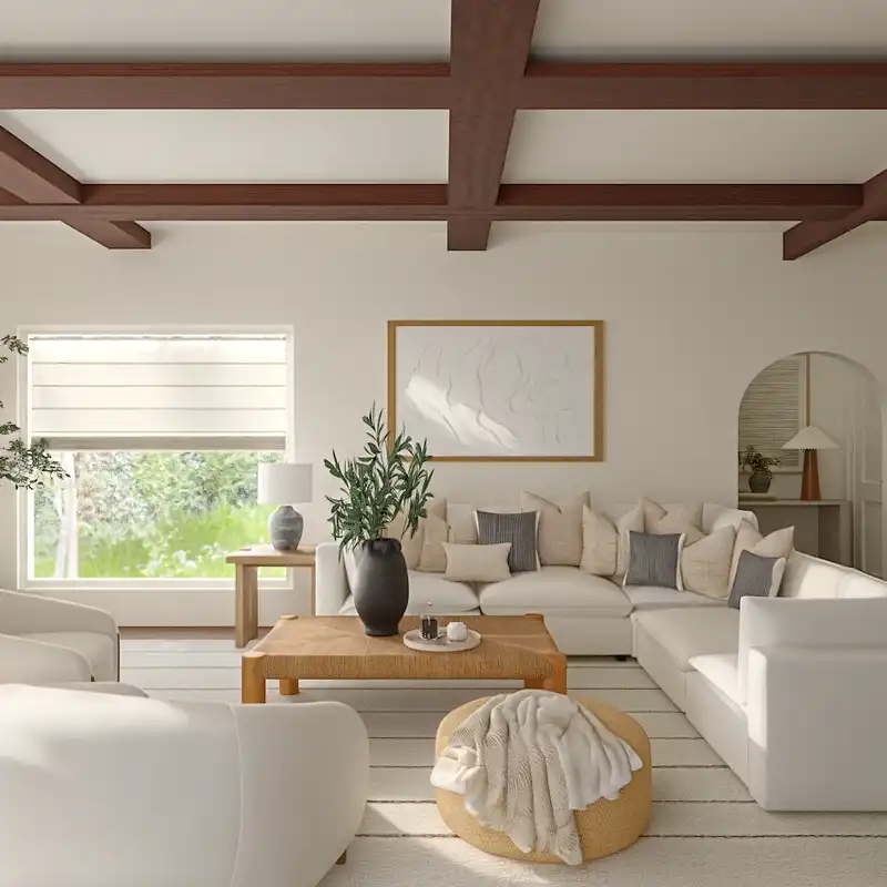 California Cool Living Room Design by Havenly Interior Designer Ashley