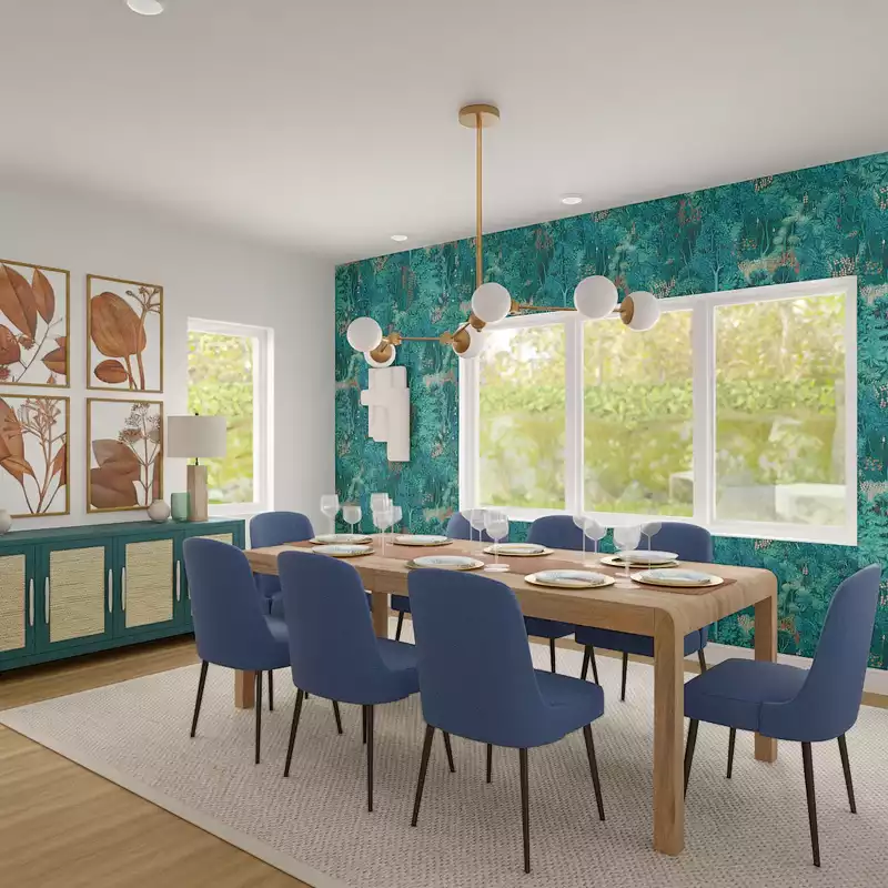 Midcentury Modern Dining Room Design by Havenly Interior Designer Jamie