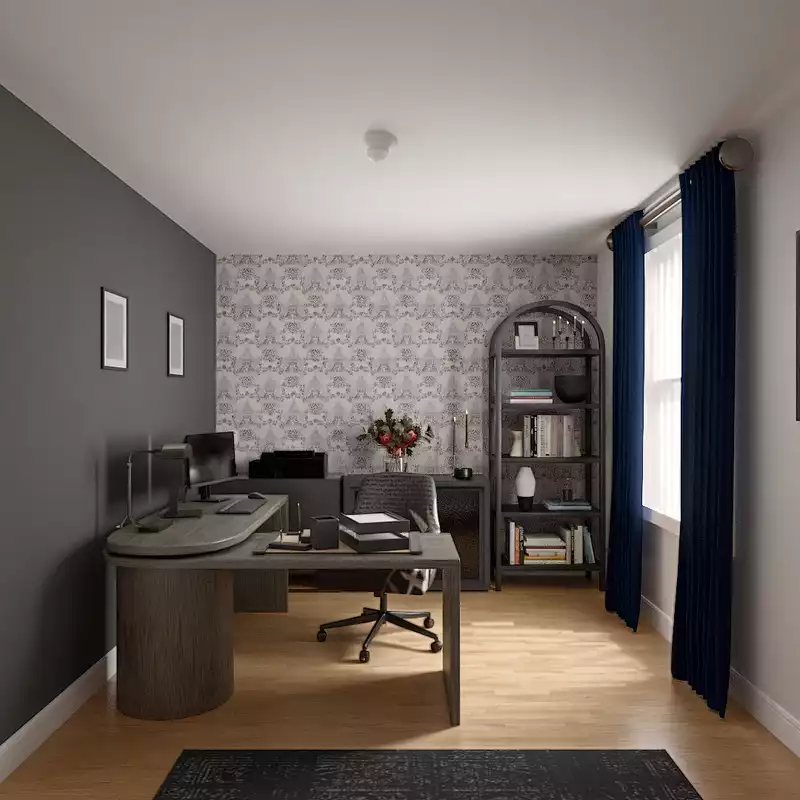 Eclectic, Library Office Design by Havenly Interior Designer Hazel