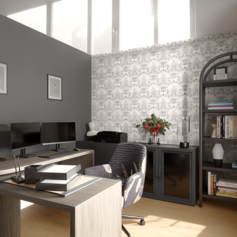 Eclectic, Library Office Design by Havenly Interior Designer Hazel