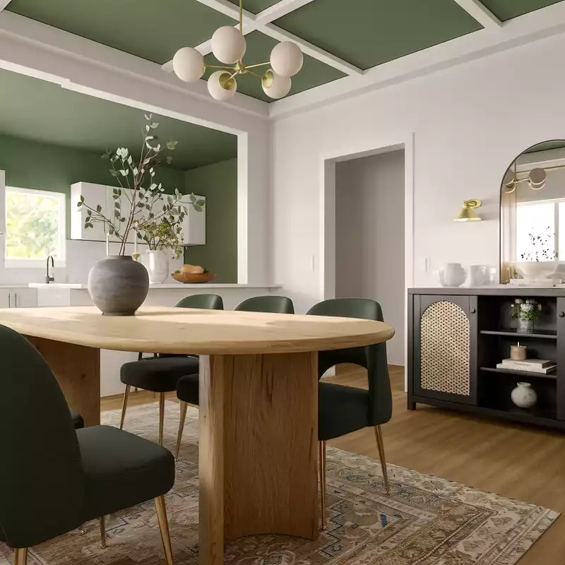 Contemporary, Transitional, Minimal, Classic Contemporary Dining Room Design by Havenly Interior Designer Sana