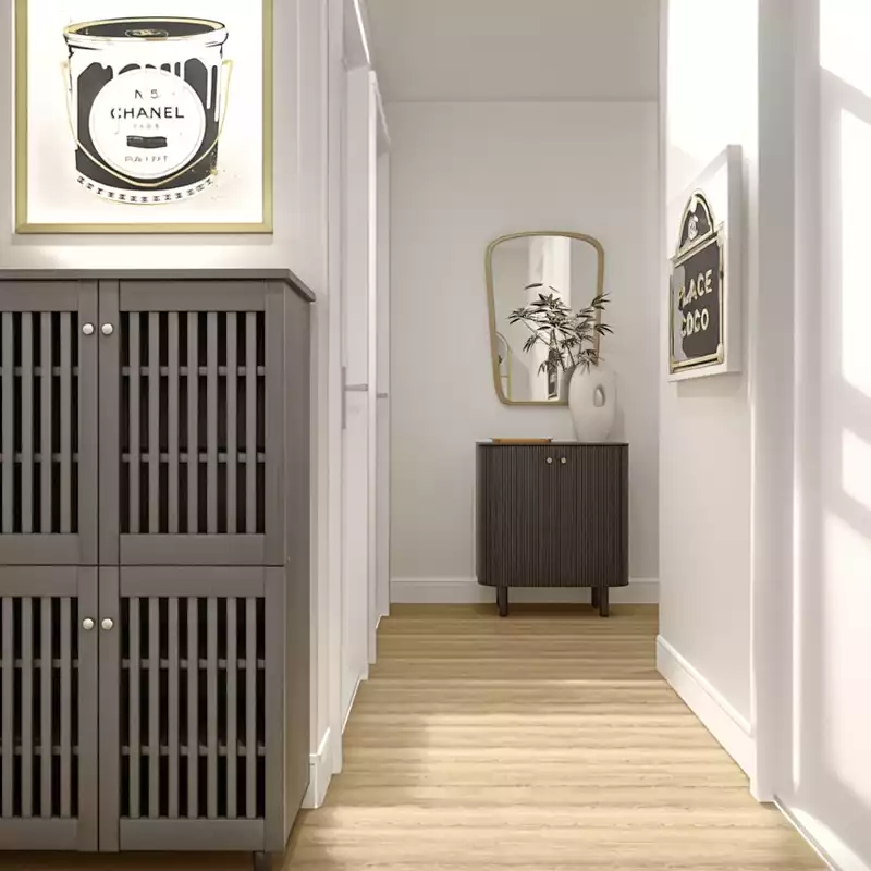 Modern, Eclectic, Parisian Modern Entryway Design by Havenly Interior Designer Vye