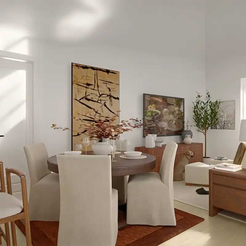 Modern Cottage, Traditional Charm Dining Room Design by Havenly Interior Designer Jamie