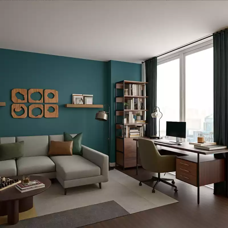 Contemporary, Modern, Rustic, Classic Contemporary, Contemporary Luxe Living Room Design by Havenly Interior Designer Charlee