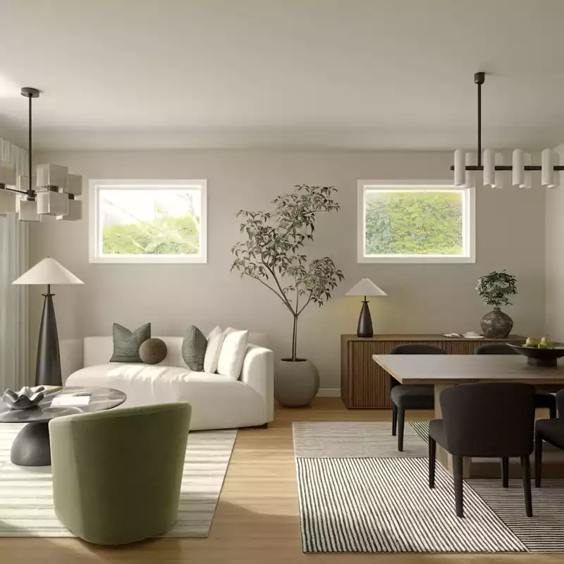Modern, Inspired Modern, Contemporary Luxe, Artful Eclectic Living Room Design by Havenly Interior Designer Grace