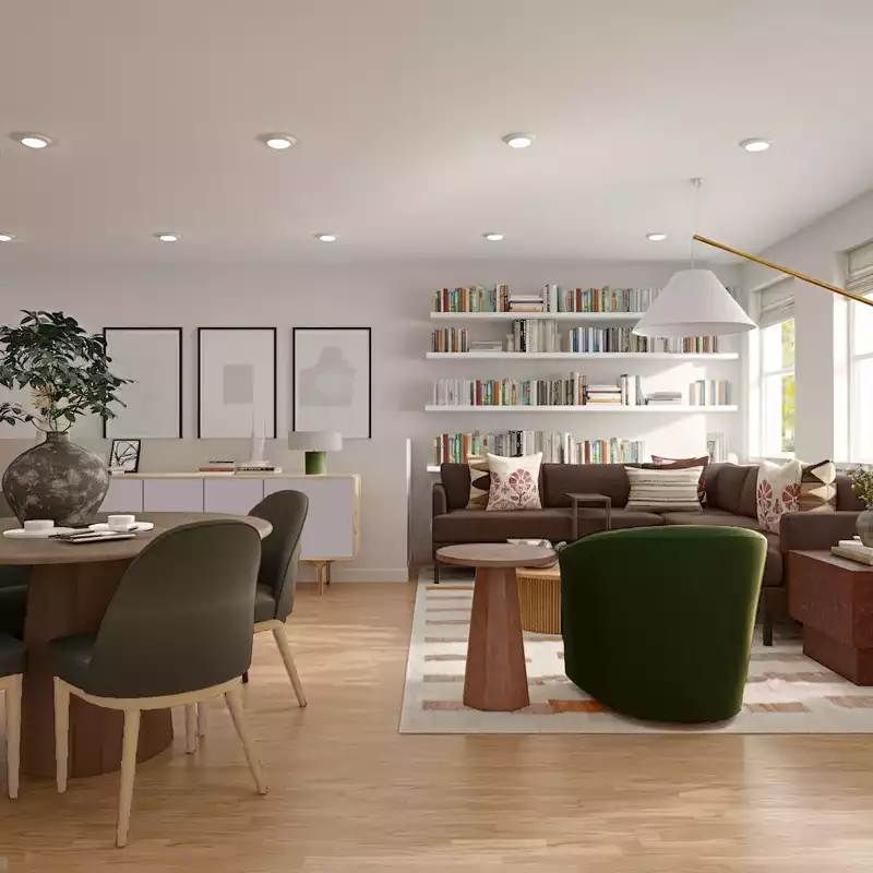 Midcentury Modern Living Room Design by Havenly Interior Designer Maica