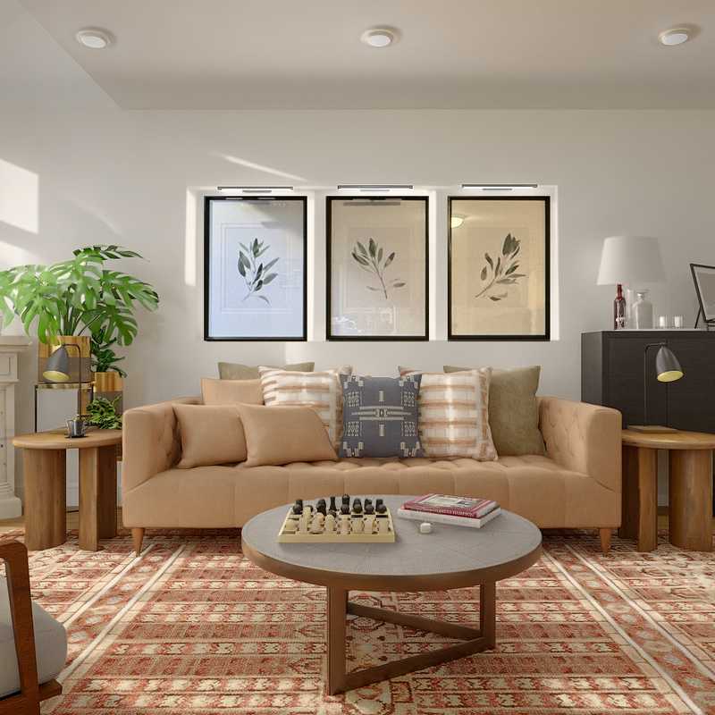 Modern, Classic Living Room Design by Havenly Interior Designer Stephanie