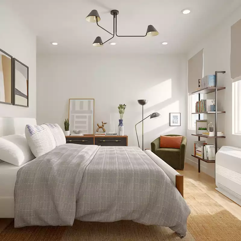 Midcentury Modern Bedroom Design by Havenly Interior Designer Maica