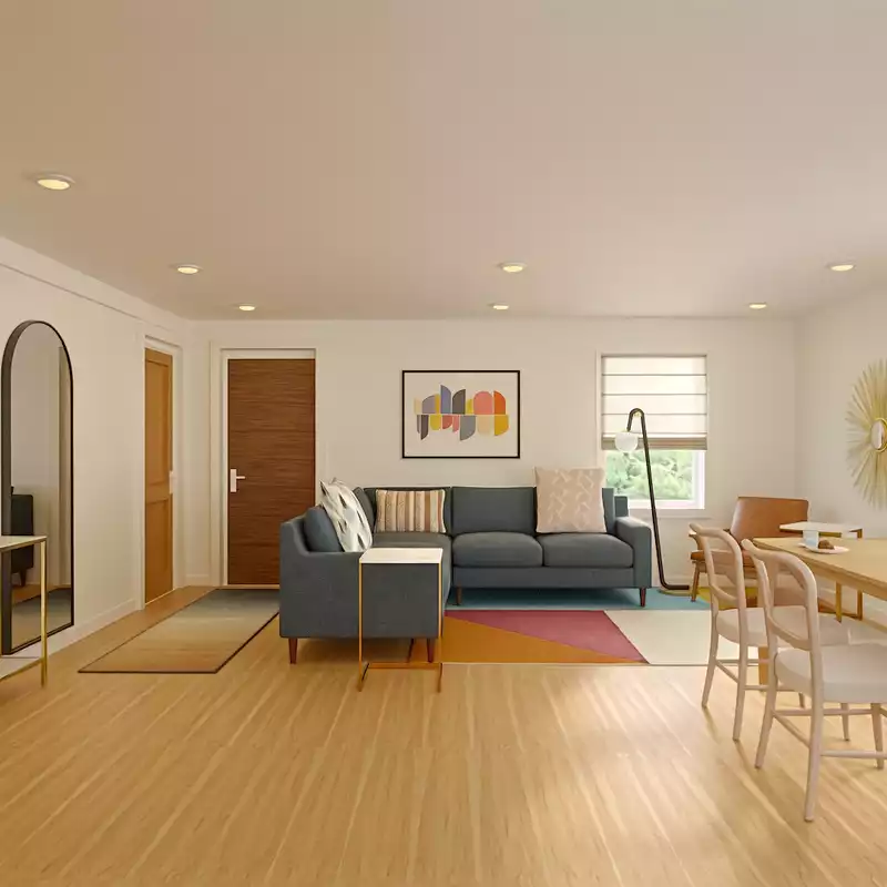 Contemporary Living Room Design by Havenly Interior Designer Rutu