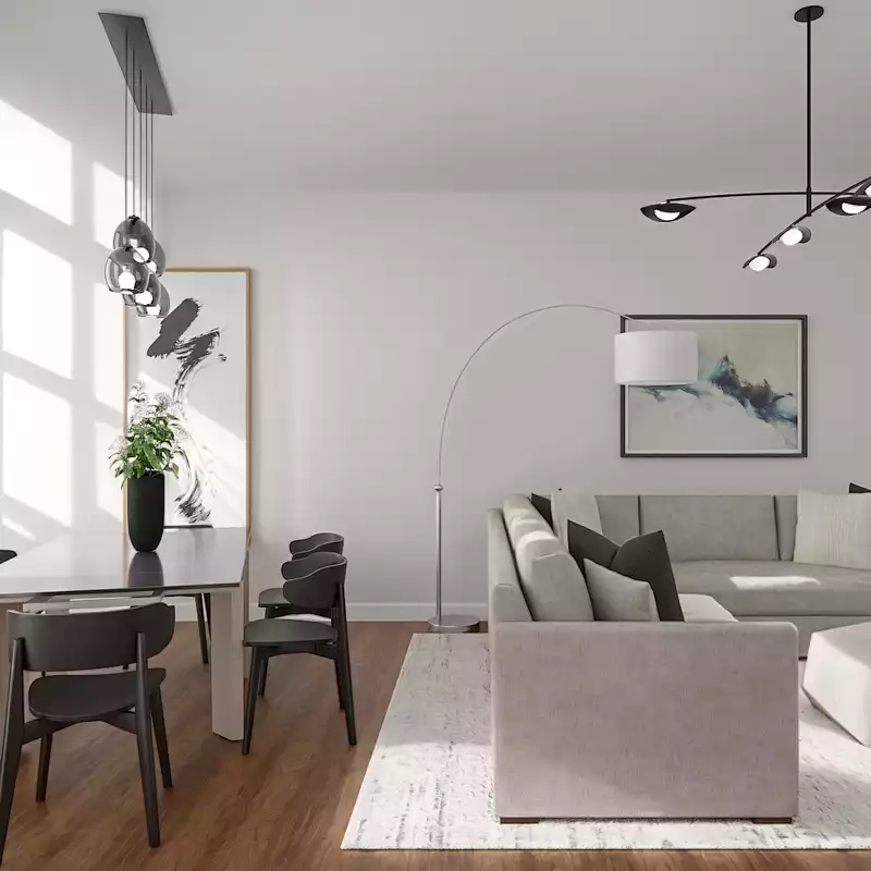 Modern, Minimal, Scandinavian Living Room Design by Havenly Interior Designer Tess
