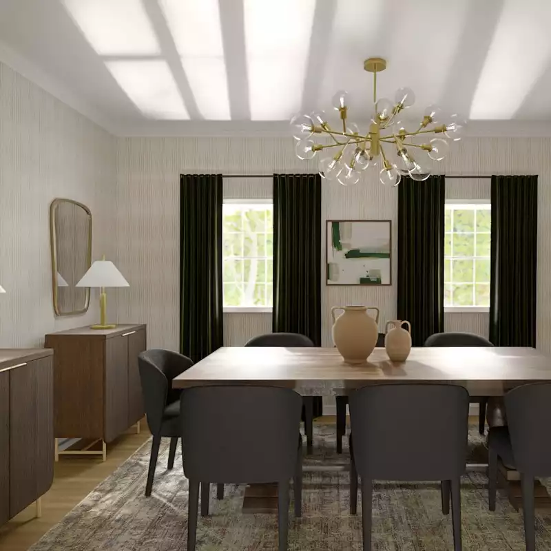 Contemporary, Midcentury Modern, Artful Eclectic Dining Room Design by Havenly Interior Designer Grace
