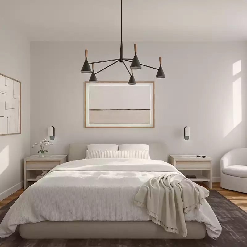 Modern, Minimal, Scandinavian Bedroom Design by Havenly Interior Designer Tess