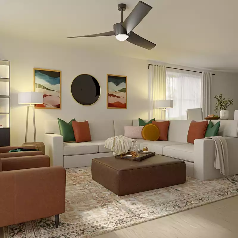 Contemporary, Modern, Classic, Transitional, Contemporary Luxe Living Room Design by Havenly Interior Designer Kait