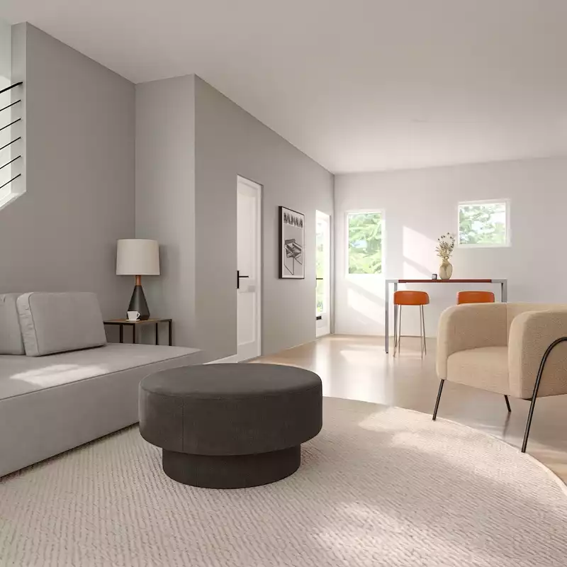 Contemporary Living Room Design by Havenly Interior Designer Rutu