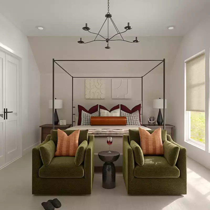 Contemporary, Eclectic, Traditional, Classic Contemporary Living Room Design by Havenly Interior Designer Jamie