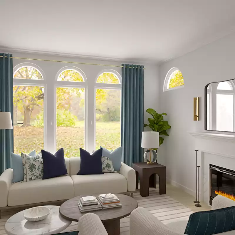 Modern Living Room Design by Havenly Interior Designer Courtney