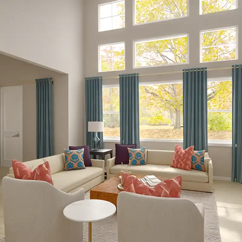 Modern, Glam Living Room Design by Havenly Interior Designer Courtney