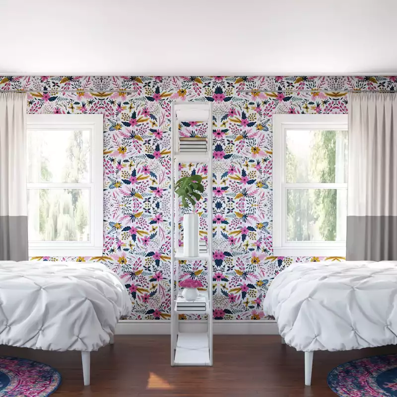 Modern, Eclectic, Vintage Bedroom Design by Havenly Interior Designer Chanel