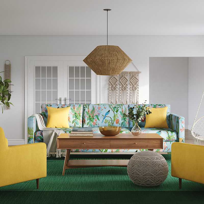 Eclectic, Bohemian, Global, Midcentury Modern  Design by Havenly Interior Designer Liliana