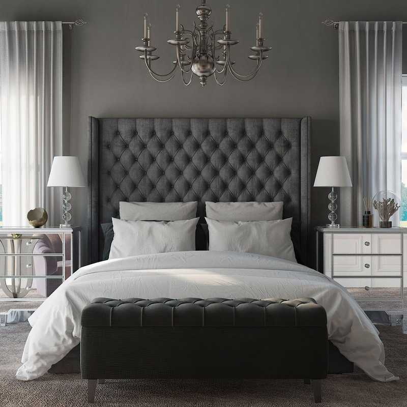 Contemporary, Modern, Classic, Glam, Transitional, Vintage, Classic Contemporary Bedroom Design by Havenly Interior Designer Angelica