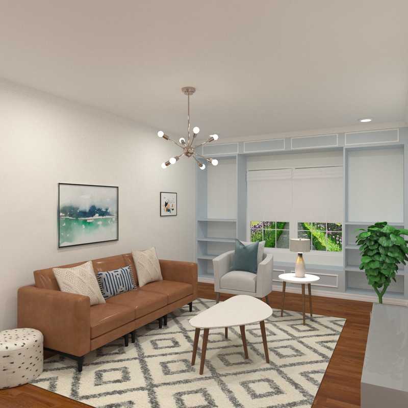 Contemporary, Modern, Classic, Midcentury Modern Living Room Design by Havenly Interior Designer Devlin