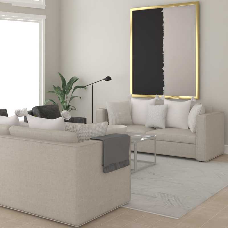 Contemporary, Modern, Minimal Living Room Design by Havenly Interior Designer Sarah