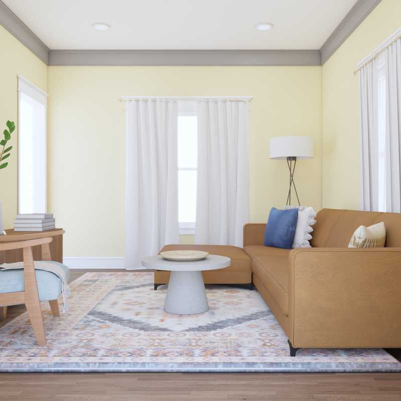 Modern, Midcentury Modern, Scandinavian Living Room Design by Havenly Interior Designer Julia
