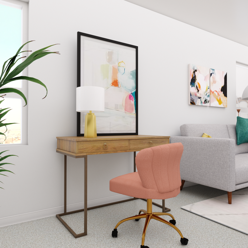 Eclectic, Glam Living Room Design by Havenly Interior Designer Namita