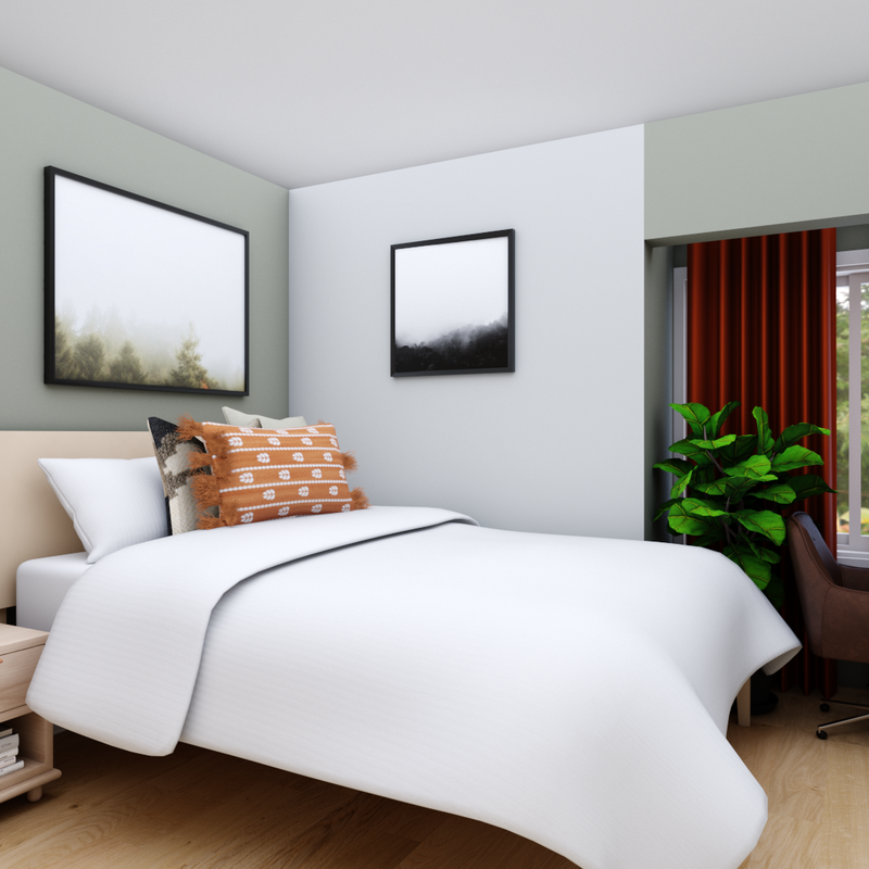 Bohemian, Midcentury Modern, Scandinavian Bedroom Design by Havenly Interior Designer Caitlin
